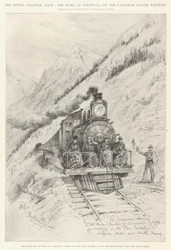 Die königliche Kolonialtour, der Herzog von Cornwall auf der Canadian Pacific Railway